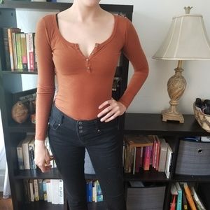 Henley body suit